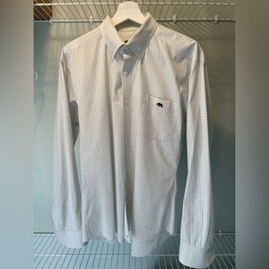 Onward Reserve Men’s Dress Shirt Button Down Beige Large Slim - Tailored